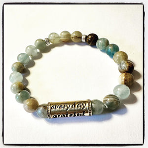 Caribbean Blue Calcite wrist malas