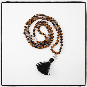 THE GUARD OF PURPOSE MALA ~ Tiger Eye