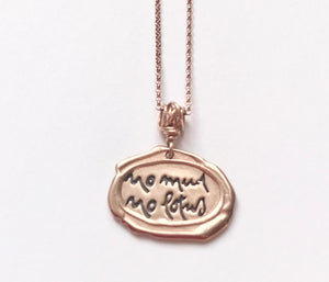 Being Peace Mini Rose Gold Necklace