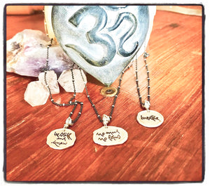 Being Peace Mini Silver Necklace