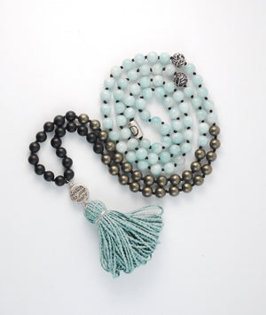 ARMOUR OF COURAGE ~ Shungite, Pyrite, and Aquamarine