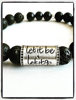 let it be, let it go ~ Essential oil diffusing wrist malas