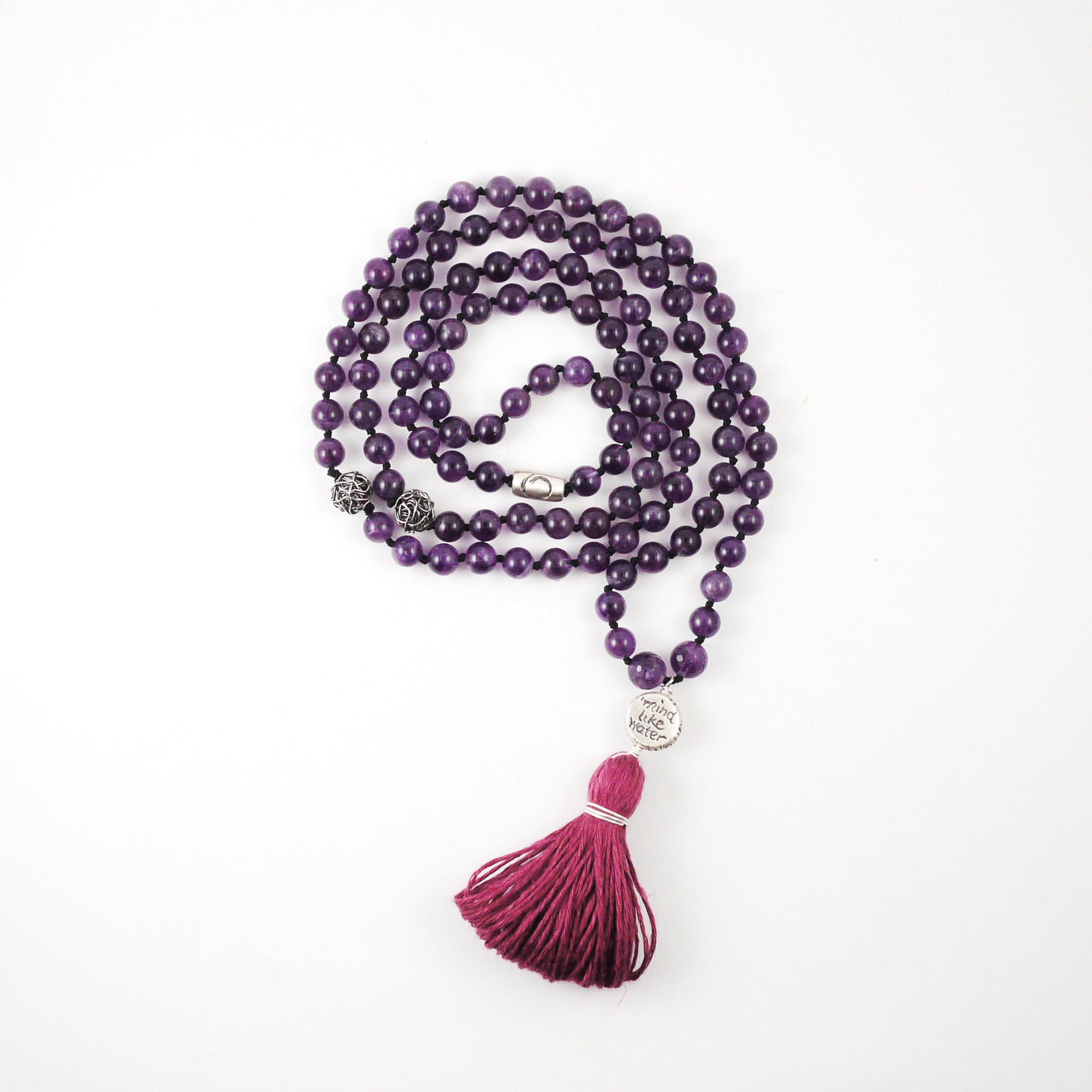 WISDOM IN PEACE MALA ~ Amethyst