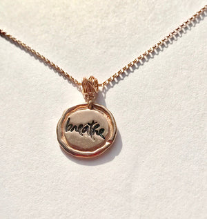 Being Peace Mini Rose Gold Necklace