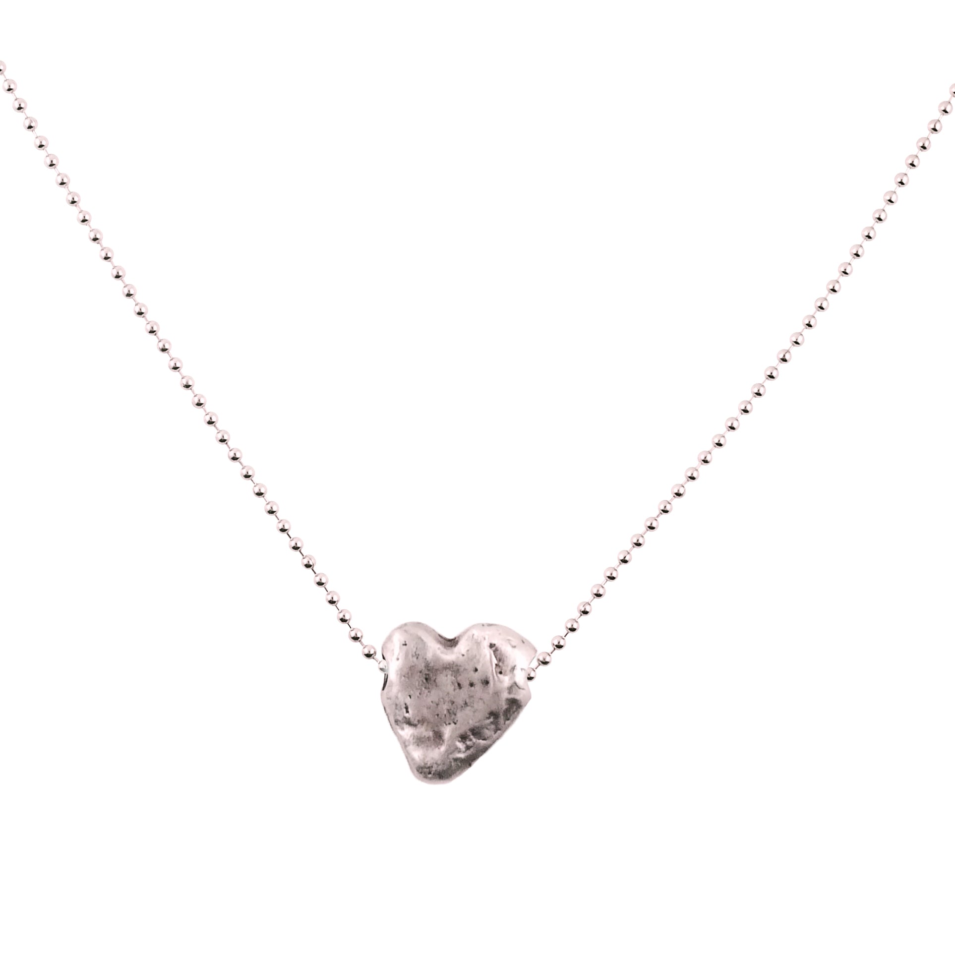 Macro Pewter Heartrock
