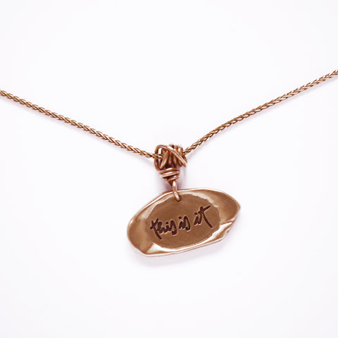 Special Being Peace 14kt Gold Necklace for Christopher