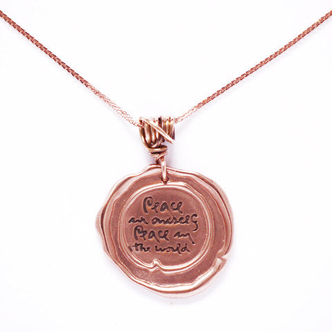 rose gold Thich Nhat Hanh necklace